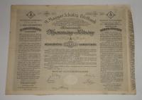 Magyar Jelzálog- Hitelbank nyeremény kötvény 100 korona 1906 B sorozat