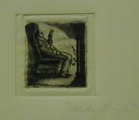 Gara Arnold: Olvasó férfi pipával