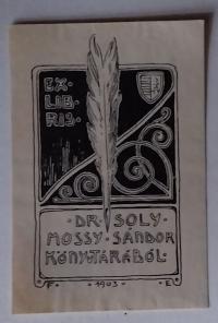 Falus Elek: Dr. Solymossy Sándor könyvtárából