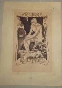 Hoess, Eugen Ludwig (1866-1955): Ex libris E. L. HOESS