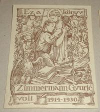 Márton Lajos: Ez a könyv Zimmermann Gyurié volt. 1914-1930