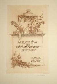 RÉVÉSZ Kornél: Milch Éva és Révész György jegyesek