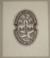 Kertes-Kollmann Jenő: Boldog Új Évet Kíván Dr. Schafhauser István. 1972