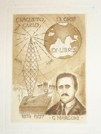 Dániel Viktor (1926 - 2001): Ex libris Craglietto Carlo