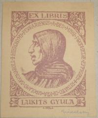 Nikelszky Géza: Ex libris Lukits Gyula